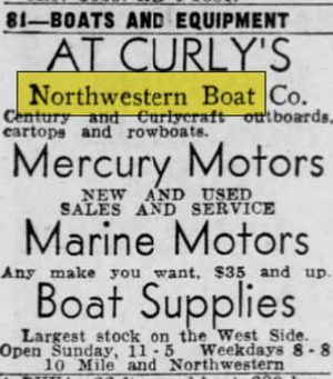 Northwestern Boat Co. - June 1949 Ad (newer photo)